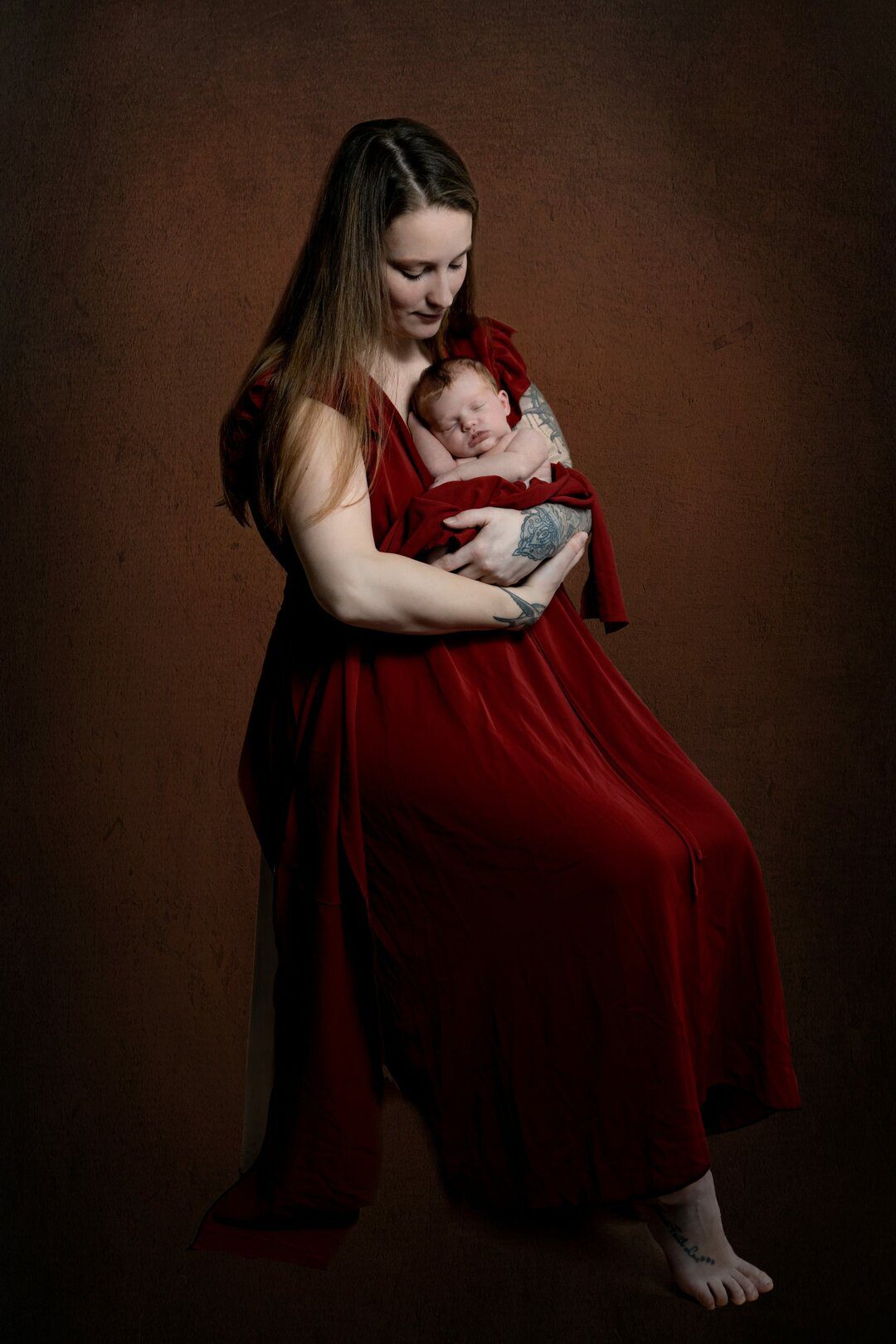 newbornshoot met moeder