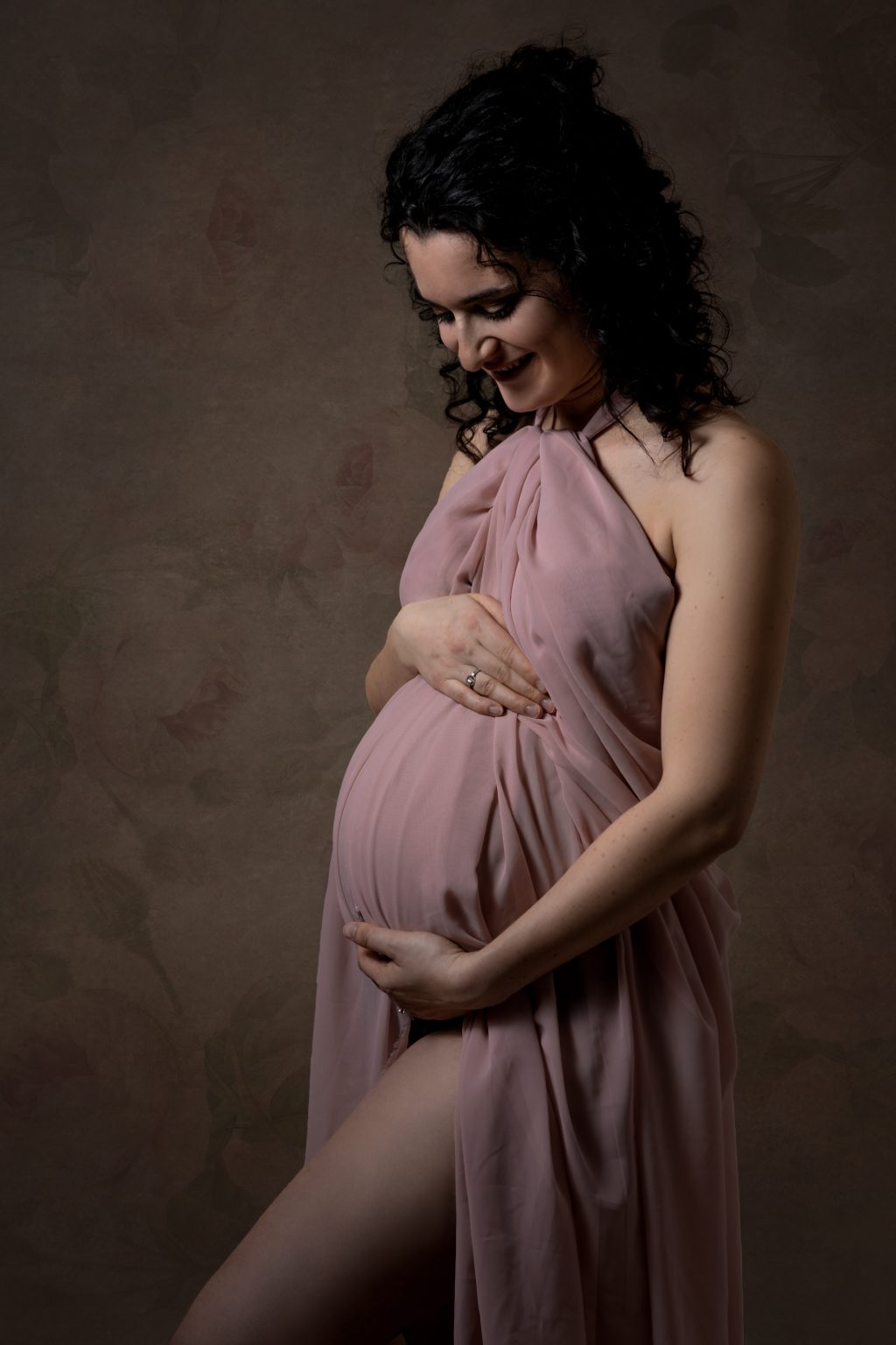 zwangerschap fotograaf amersfoort doeken sjaal stof fotostudio