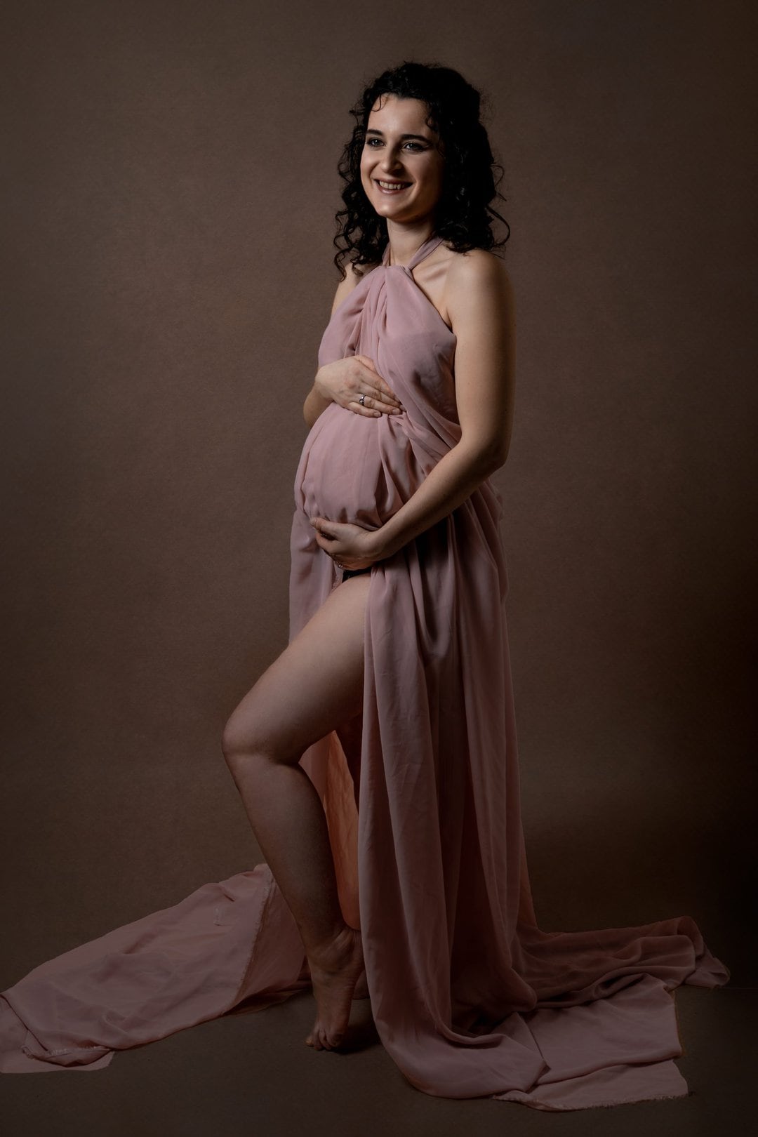 zwangerschap fotograaf amersfoort doeken sjaal stof fotostudio